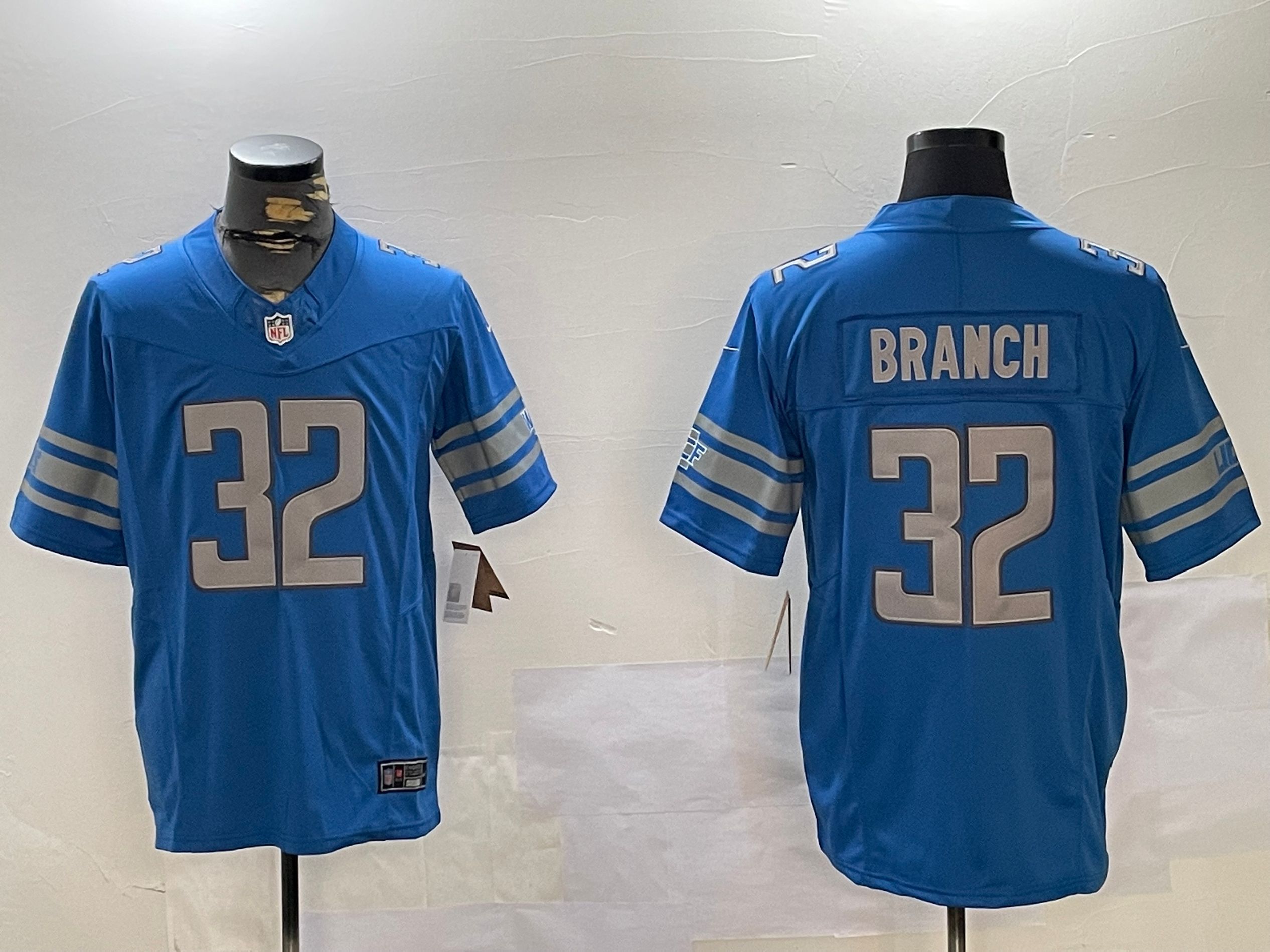 Men Detroit Lions #32 Branch Blue three generations 2024 Nike Limited NFL Jersey style 1